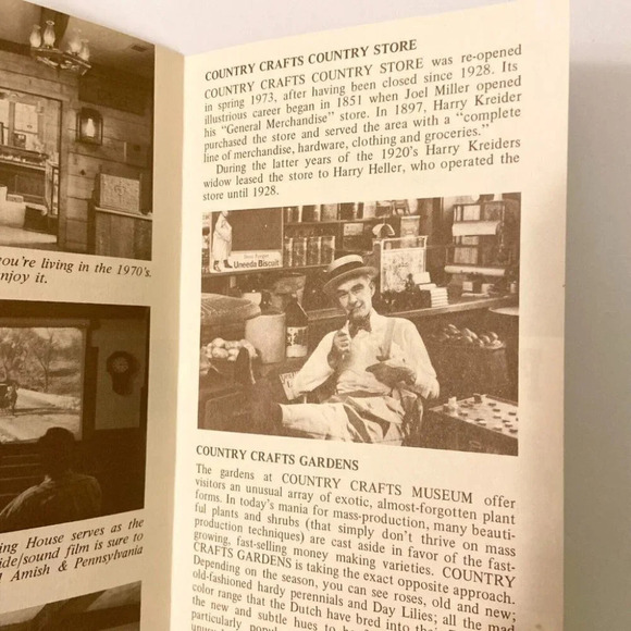 Vintage Folk Craft  Museum Pennsylvania Dutch Gallery Travel Brochure Americana - Picture 9 of 12